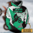 Personalized Motocross Expert Rider Green Apparel