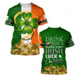 Irish Flag St.Patricks Day Drink Beer Apparel