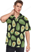 Avocado Seamless Pattern Hawaiian Shirt