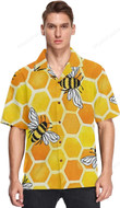 Honeycomb Bees Hawaiian Shirt