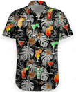 Cocktail Palm Leaf Hawaiian Shirt