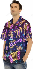 Colorful Light Trombone Hawaiian Shirt