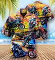 Motorcycle Under The Sunset Apparel