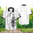 Personalized Chef With Knife Pattern White Apparel