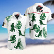 Godzilla Tropical Leaf Hawaiian Shirt