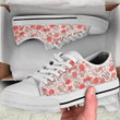 Floral Shoes, Carnation Low Top Shoes