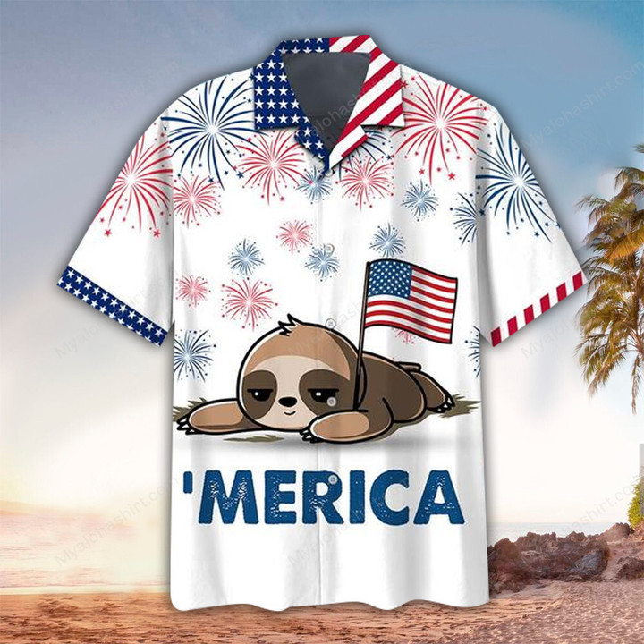 Sloth Aloha Shirt, Hawaiian Shirt For Sloth Lovers