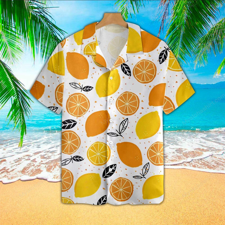 Lemon Aloha Shirt, Hawaiian Shirt For Lemon Lovers