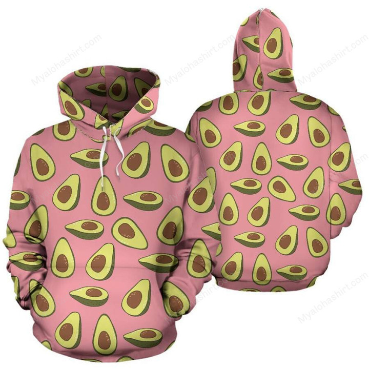 Pink Avocado Pattern Apparel