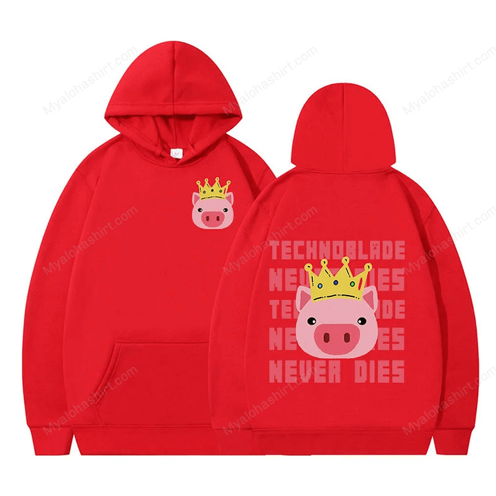 Technoblade Never Dies Red Pig Apparel