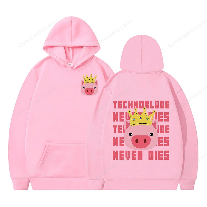 Technoblade Never Dies Pink Pig Apparel