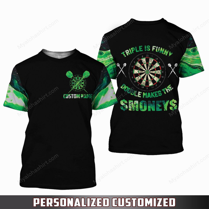 Personalized Darts Triple Is Funny Double Makes Money Apparel