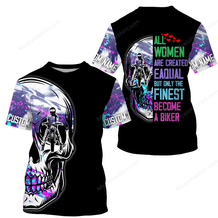 Personalized Motorcycle Moto Girl Apparel