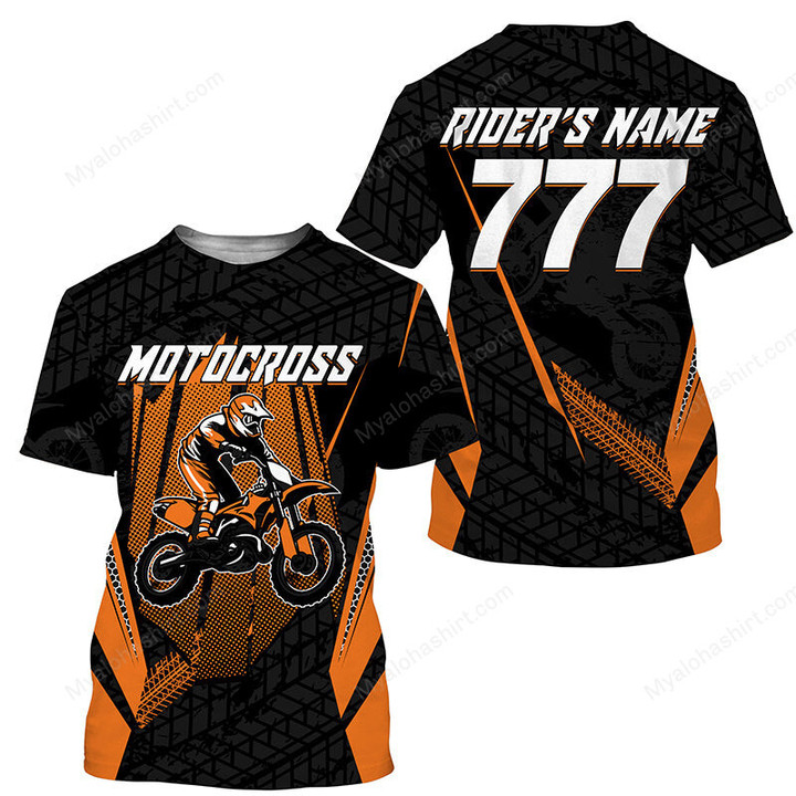 Personalized Orange Motocross Apparel