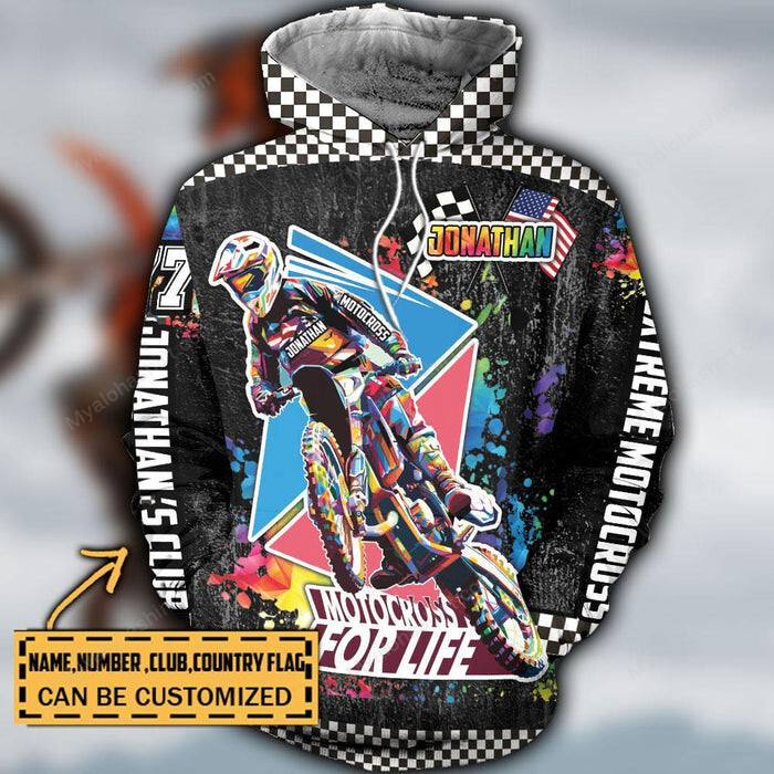 Personalized Motocross Clorful Apparel