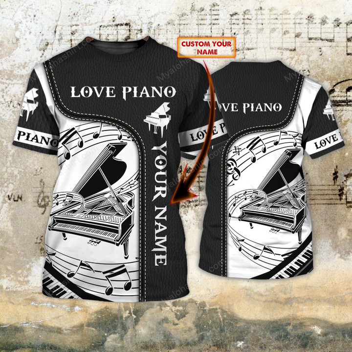 Personalized Love Piano Apparel