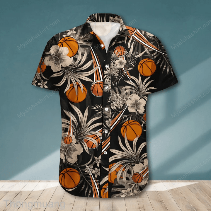 Basketball Tropical Hawaiian Shirt