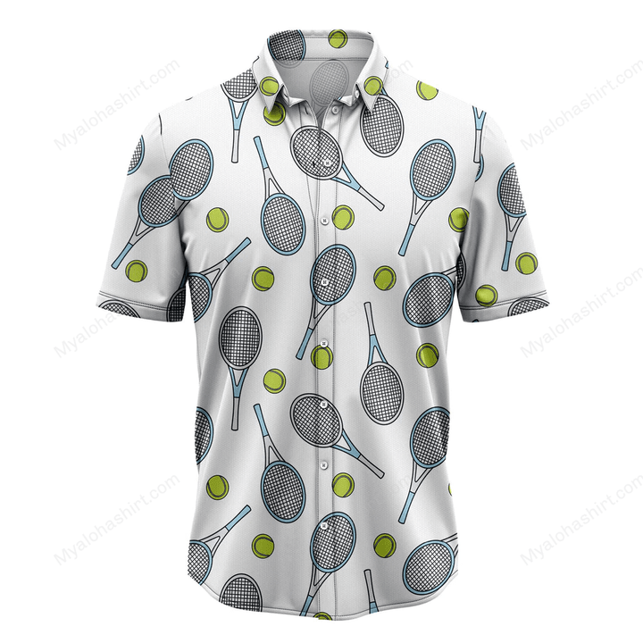 Tennis Racquet And Ball Hawaiian Shirt
