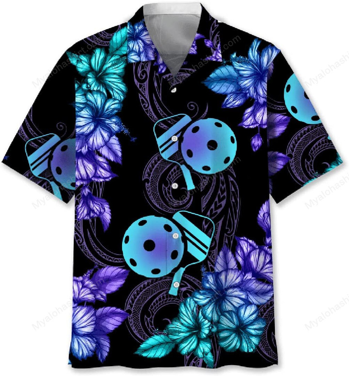 Pickleball Tropical Hawaiian Shirt