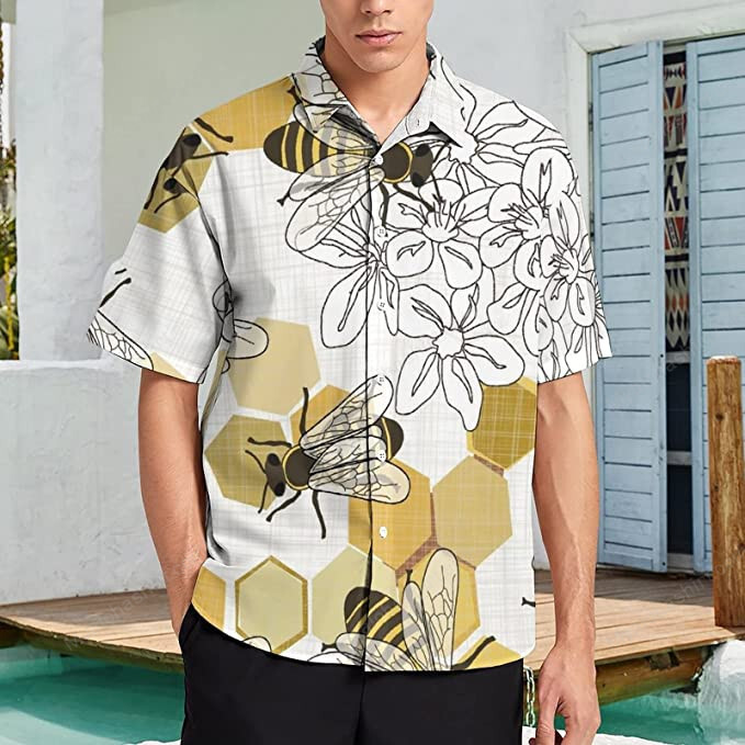 Bees Hawaiian Shirt