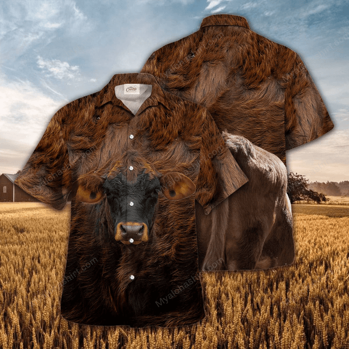 Gelbvieh Cattle Hawaiian Shirt