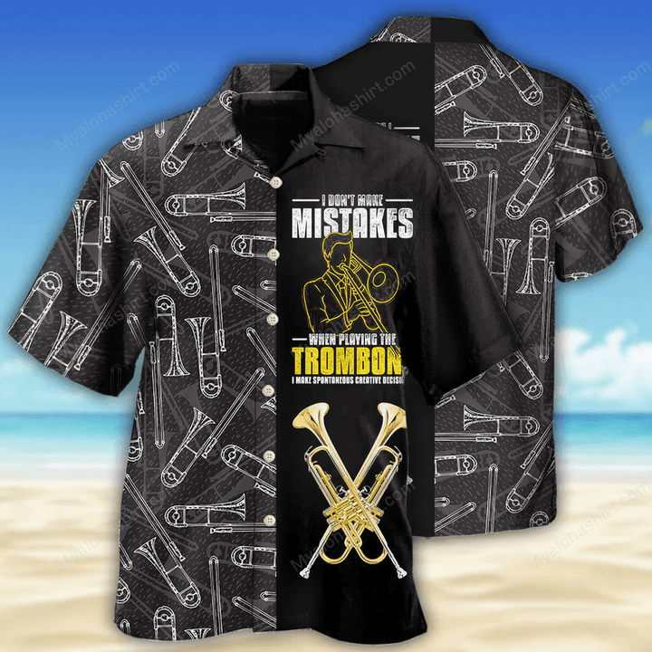 Golden Trombone Hawaiian Shirt