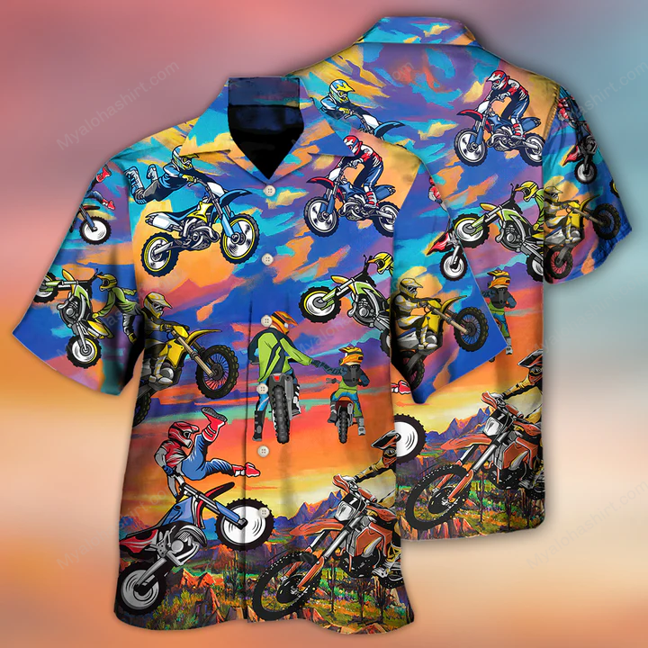 Motocross Lover Motorcycle Biker Dad And Son Apparel