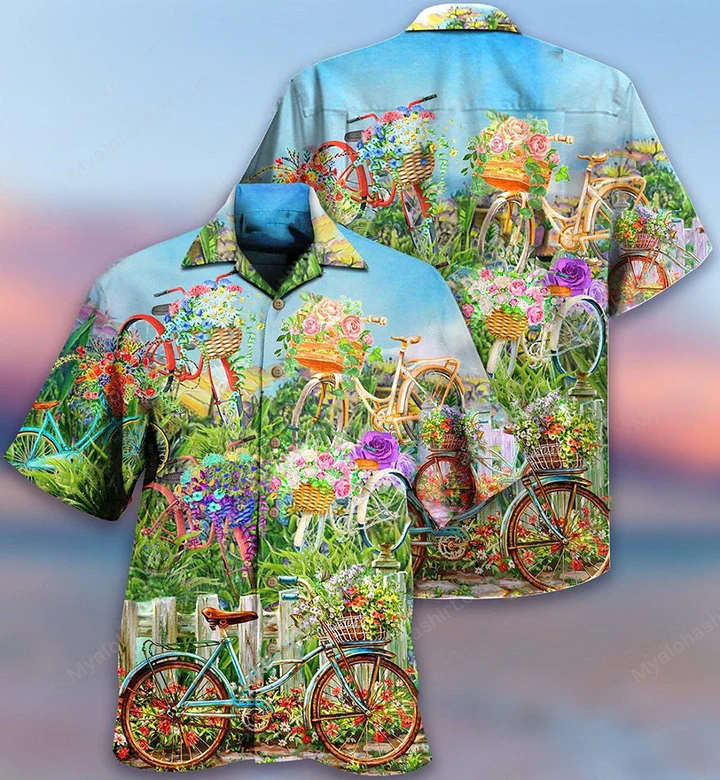 Gardening And Bicycle Flowers Apparel