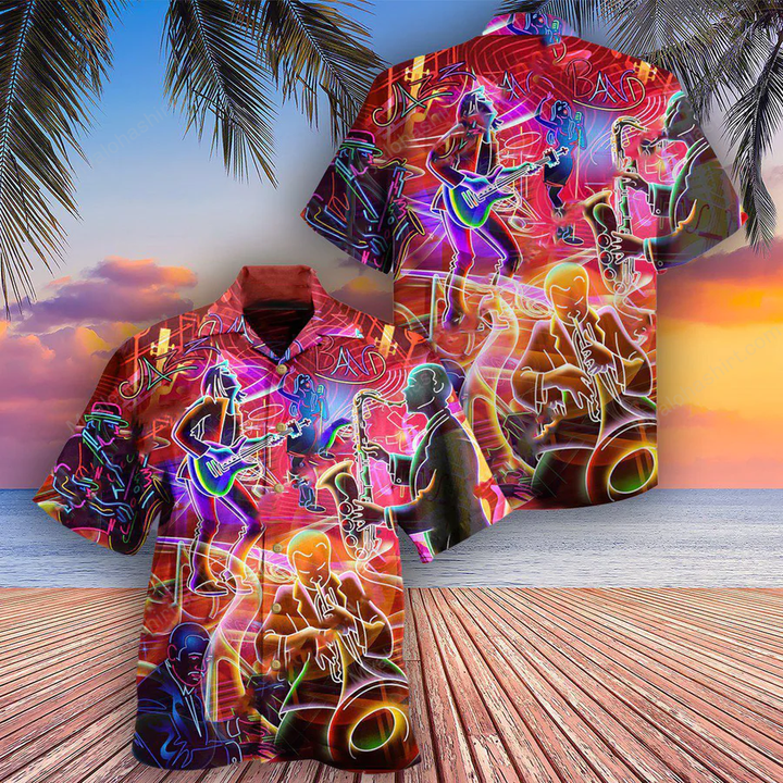 Colorful Jazz Hawaiian Shirt