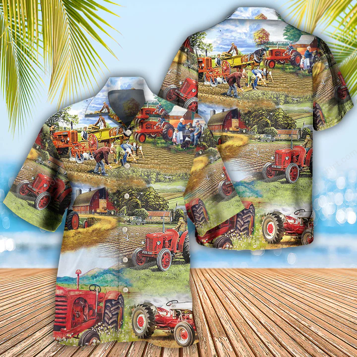 Tractor Farm Tractor Painting Art Apparel