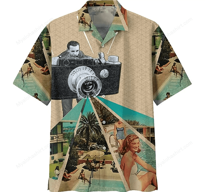 Photography Camera Hawaiian Shirt