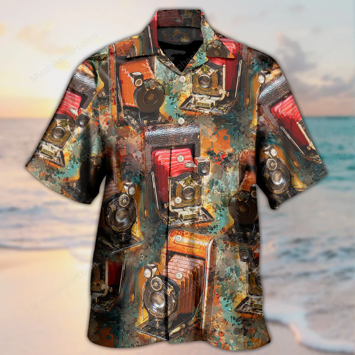 Retro Camera Hawaiian Shirt
