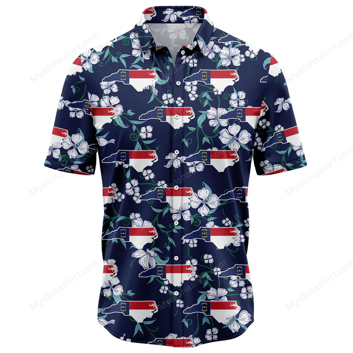 North Carolina Hawaiian Shirt