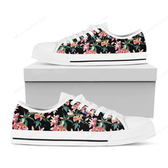 Floral Shoes, Lily Low Top Shoes