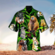 Groundhog Animals Lovely Dovely Leaf Pattern Beach Included Hawaiian Shirt