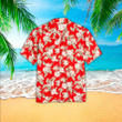 Hibiscus Mens Hawaiian Shirt, Hibiscus Button Up Shirt