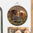 Personalized Horse Love Makes The Wildest Spirit Tame Horse Round Wood Sign