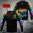 Personalized LGBT Pride The Only Choice I Ever Made Was To Be Myself Gifts