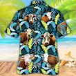 Hereford Cattle Lovers Jungle Leaves Apparel