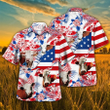Hereford Cattle In American Flag Apparel