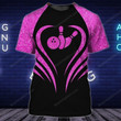 Bowling T-Shirt, Black And Pink Women Bowling T-SHIRT, Bowling Apparel Gift Ideas