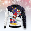Santa Claus Ski Funny Sweater