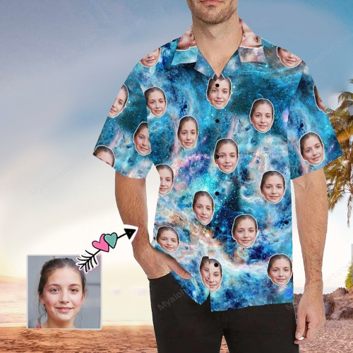Custom Face Hawaiian Shirt, Perfect Custom Face Clothing