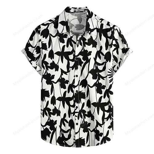 Floral Hawaiian Shirt, Floral 3D Printed Shirt