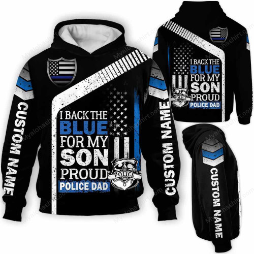 Police Back The Blue For My Son Gift