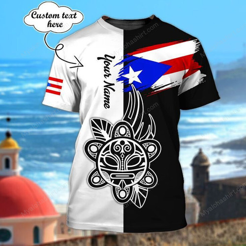 Personalized Name Puerto Rico T Shirts, Puerto Rico T Shirts