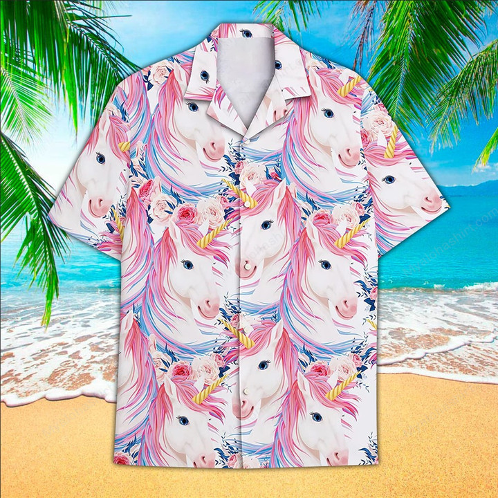 Unicorn Aloha Shirt, Hawaiian Shirt For Unicorn Lovers
