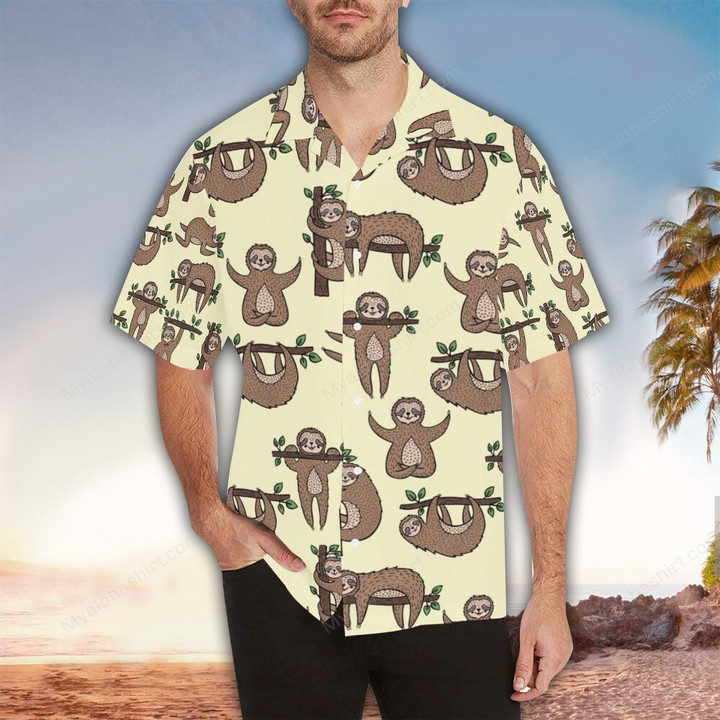Sloth Hawaiian Shirt, Perfect Gift Ideas For Sloth Lover