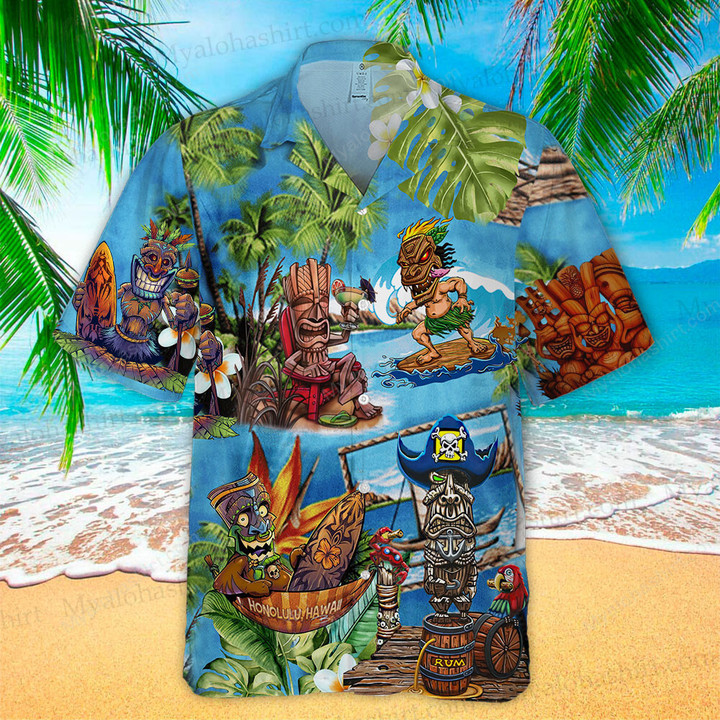 Tiki Hawaiian Shirt, Perfect Tiki Clothing