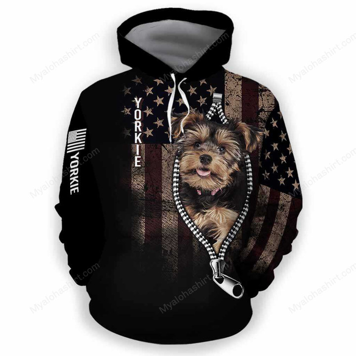 Yorkshire Giftss Yorkshire Terrier Usa Flag